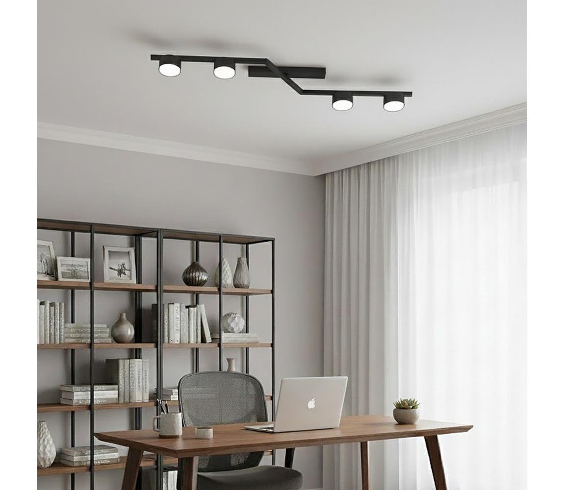 EMIBIG Stropní svítidlo SKAN 4xGX53/12W/230V černá 1574/4