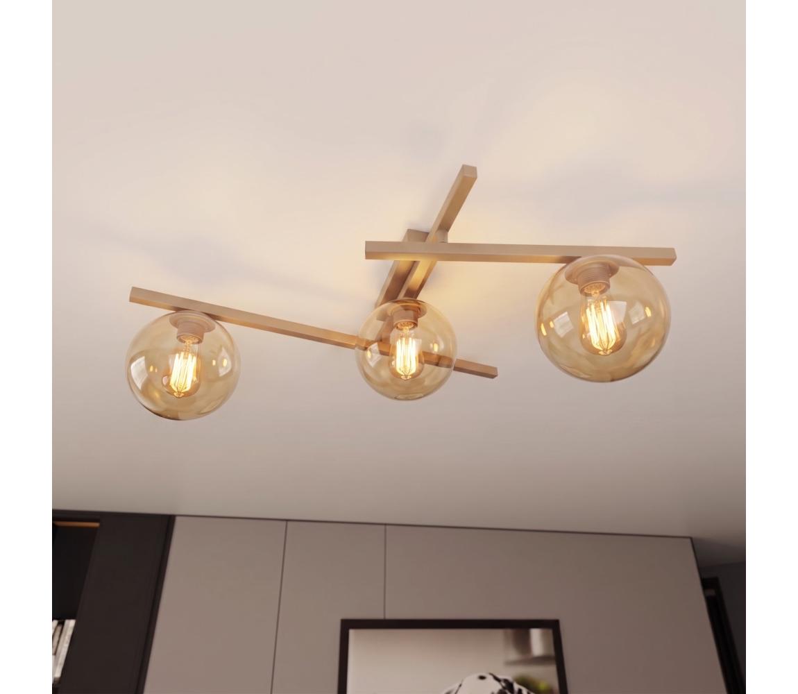EMIBIG Stropní svítidlo SMART 3xE14/10W/230V béžová/kouřová béžová 1794/3