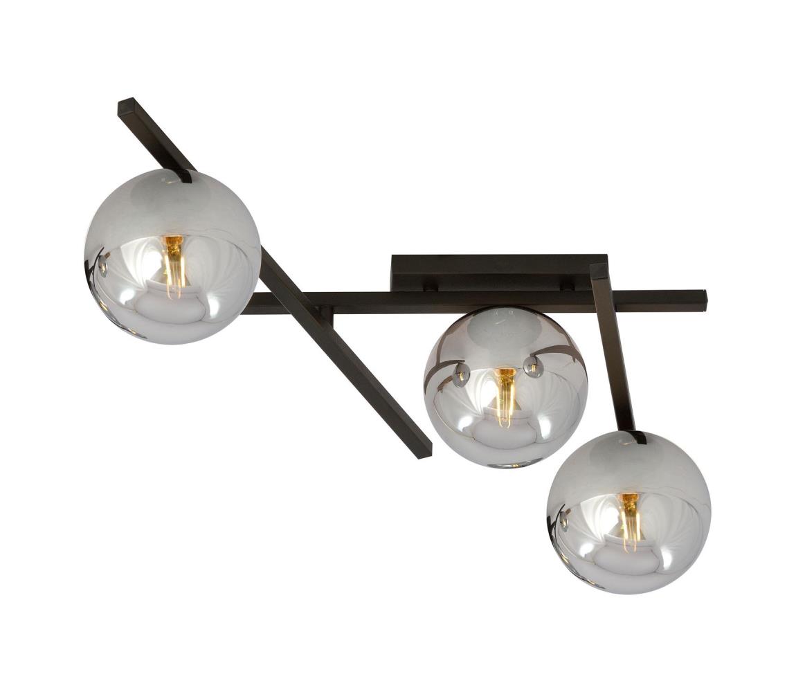 EMIBIG Stropní svítidlo SMART 3xE14/10W/230V černá/šedá 1104/3