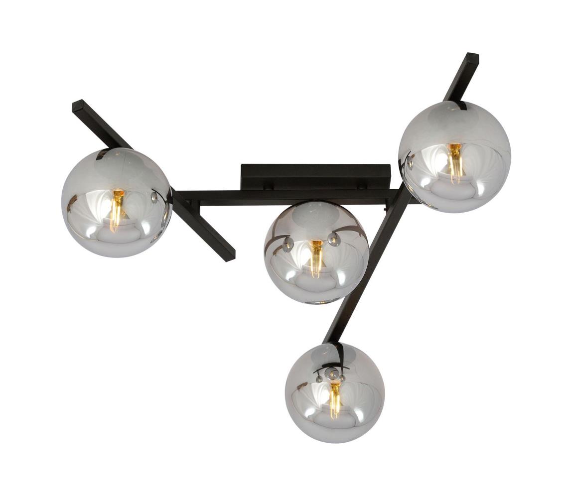 EMIBIG Stropní svítidlo SMART 4xE14/10W/230V černá/šedá 1104/4