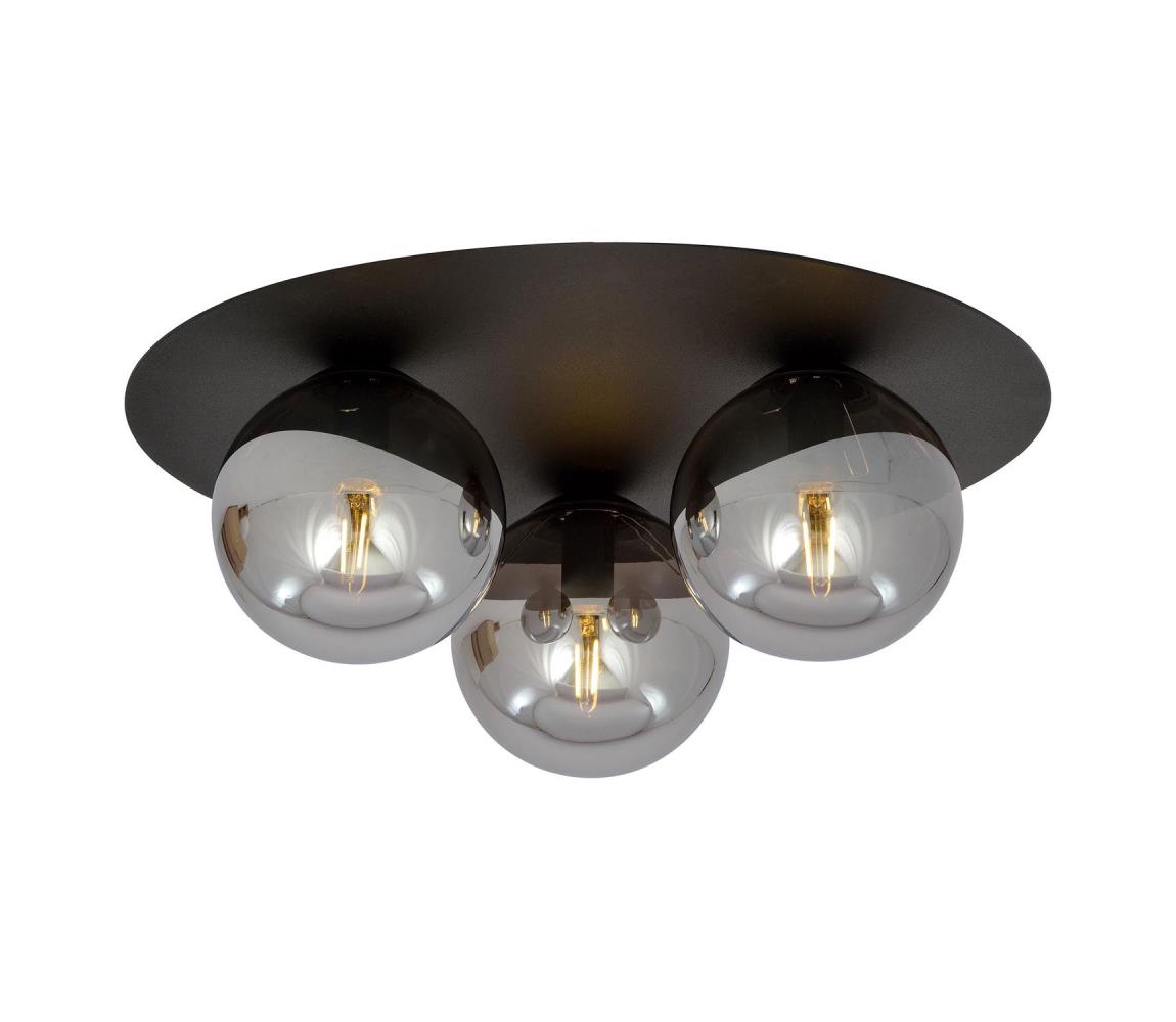 EMIBIG Stropní svítidlo SOLAR 3xE14/10W/230V černá/šedá 1128/3