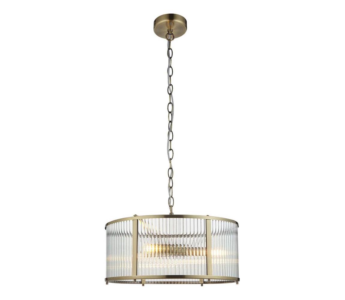 Endon 106282 - Lustr na řetězu RIDGETON 3xE14/6W/230V mosaz 106282