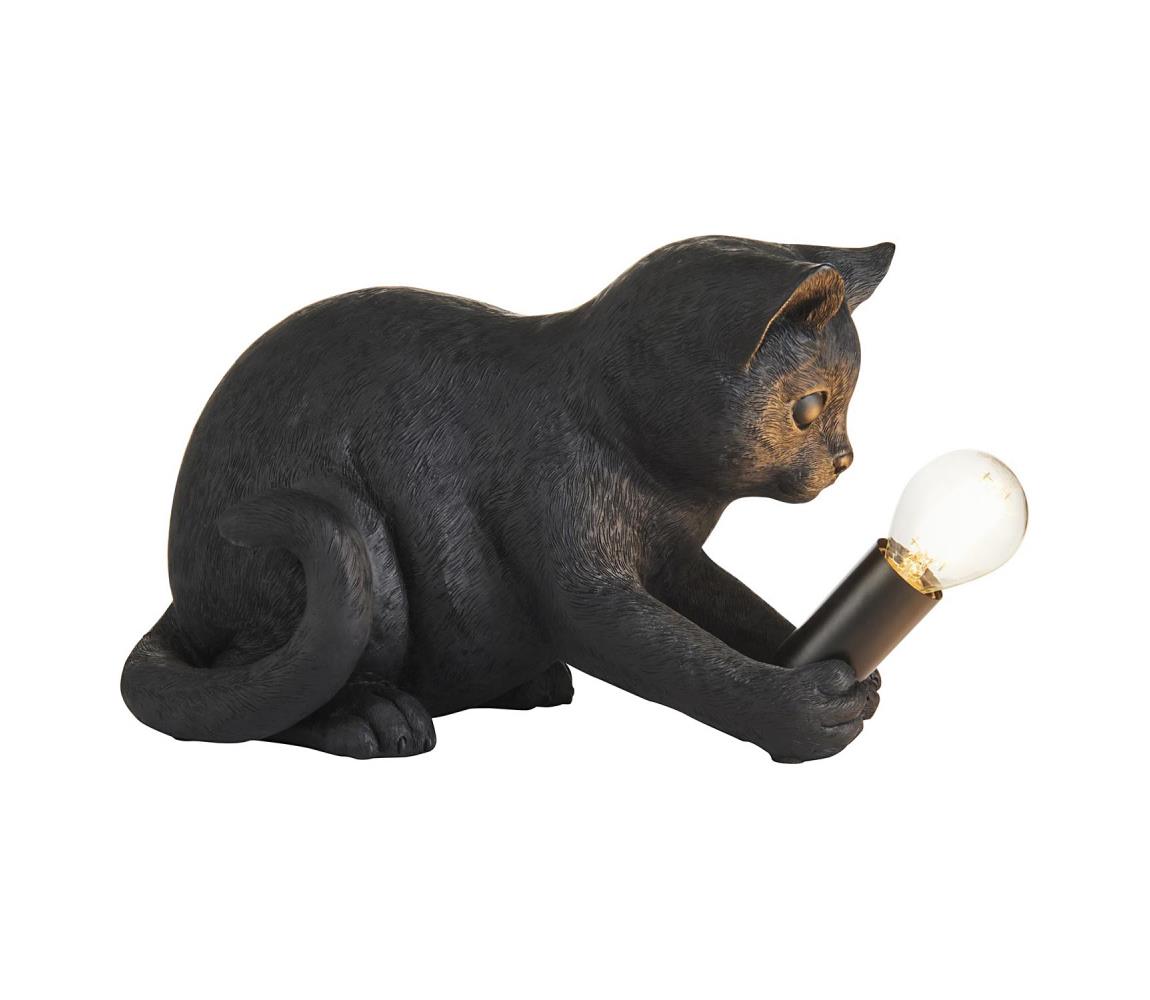 Endon 107390 - Stolní lampa KITTEN 1xE14/7W/230V černá 107390