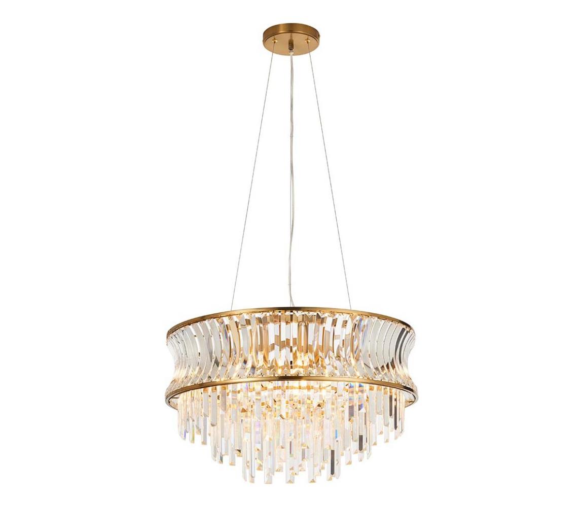Endon 107785 - Lustr na lanku 9xE14/6W/230V mosaz 107785
