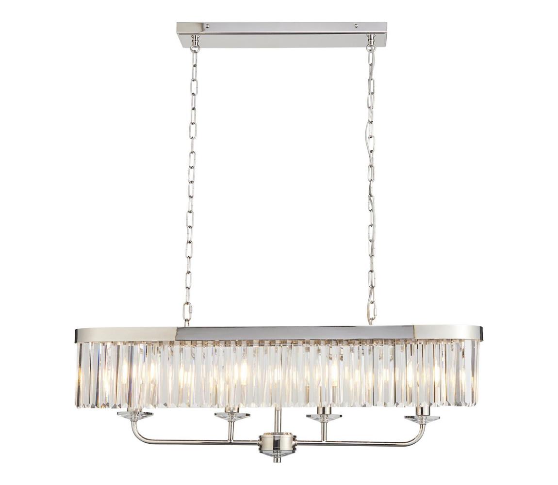 Endon 109058 - Lustr na řetězu 4xE14/6W/230V lesklý chrom 109058