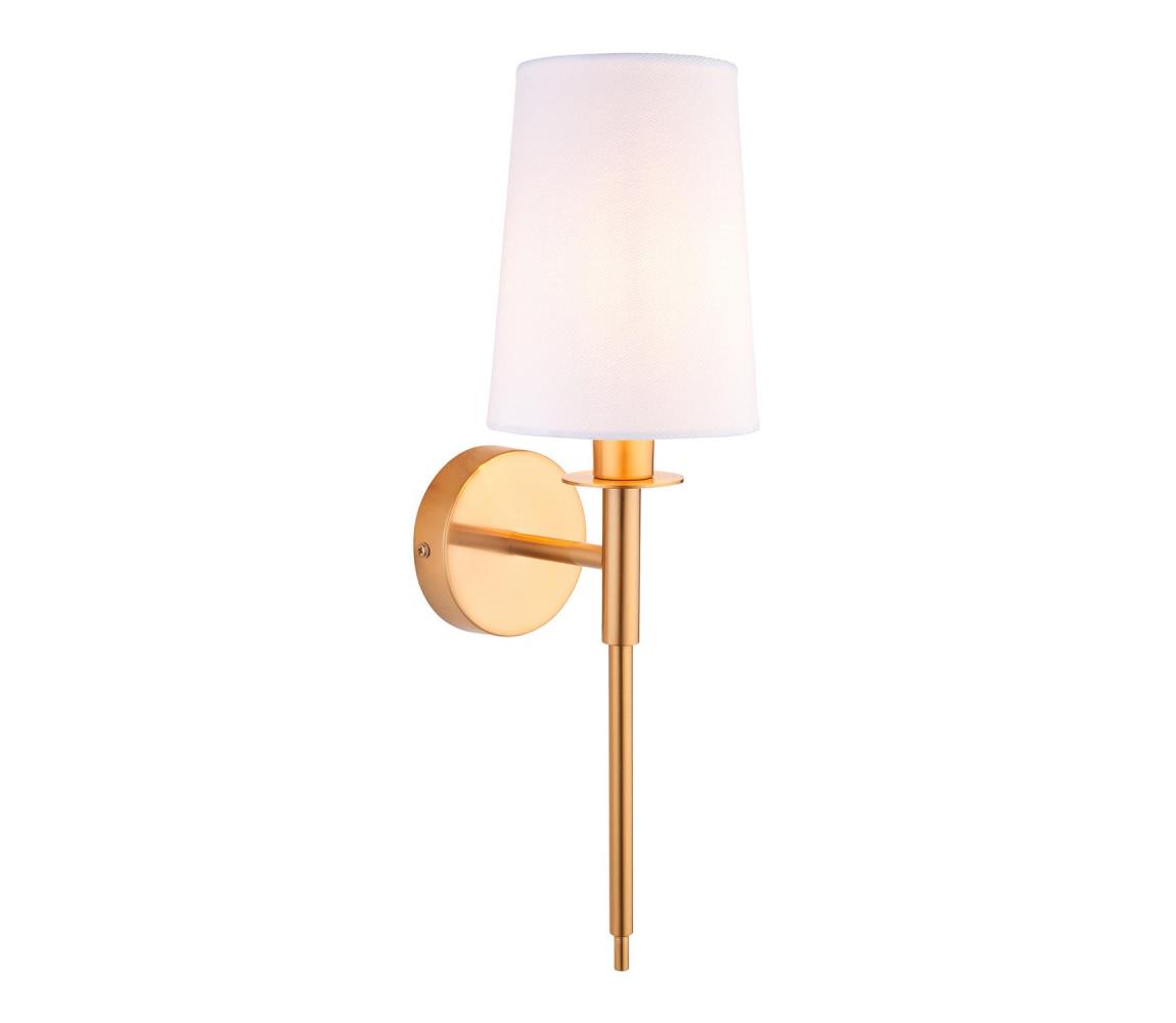 Endon 110738 - Nástěnná lampa 1xE14/6W/230V bílá/zlatá 110738