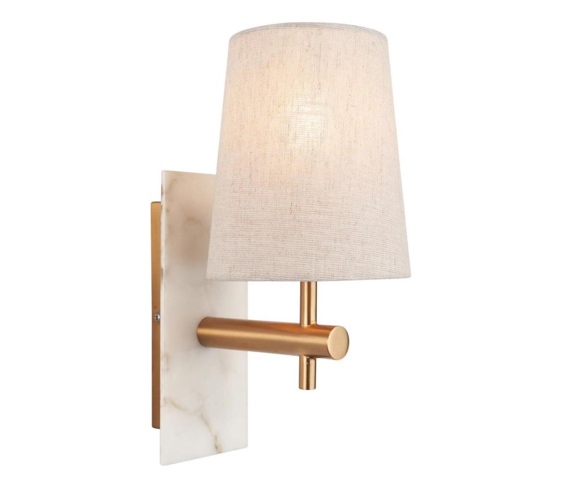 Endon 114200 - Nástěnná lampa 1xE14/7W/230V béžová/zlatá 114200