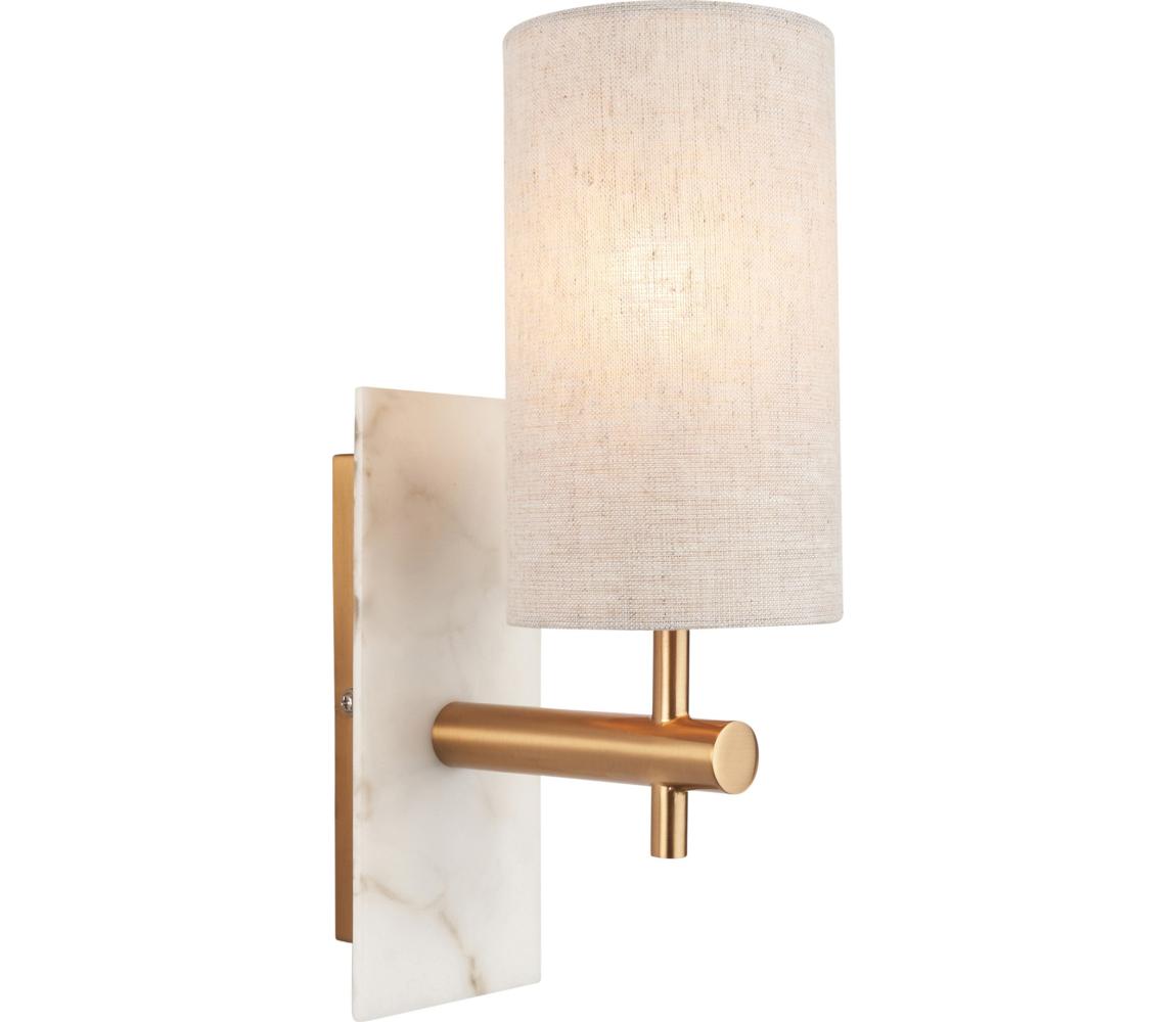 Endon 114201 - Nástěnná lampa 1xE14/7W/230V béžová/zlatá 114201