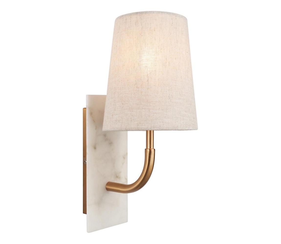Endon 114202 - Nástěnná lampa 1xE14/7W/230V béžová/zlatá 114202
