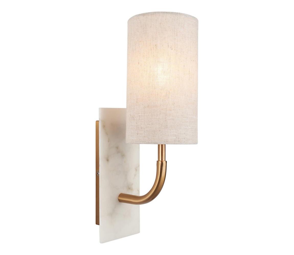 Endon 114203 - Nástěnná lampa 1xE14/7W/230V béžová/zlatá 114203