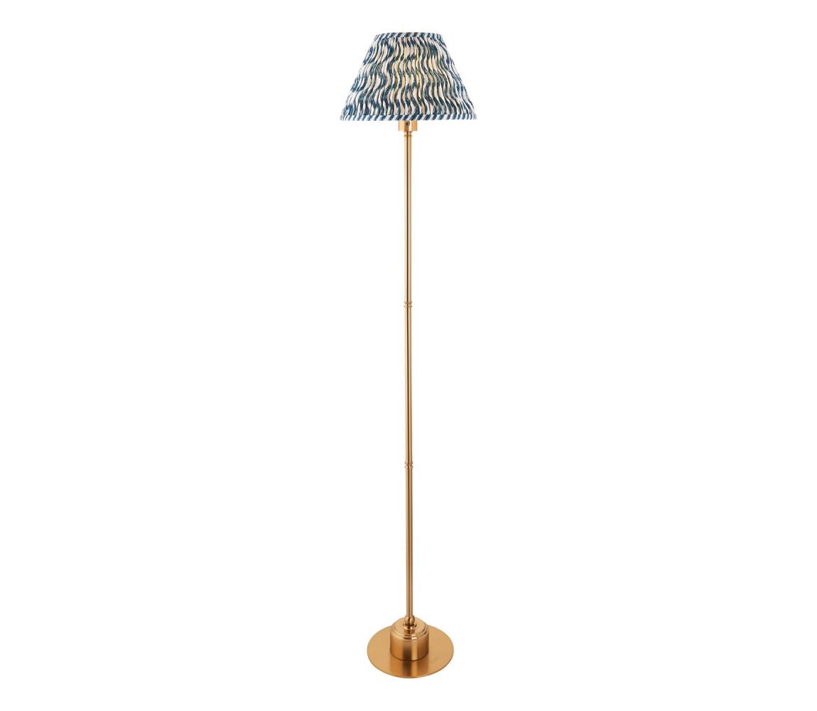 Endon 114778 - LED Stm. nabíjecí stojací lampa BURLEY LED/1,5W/5V mosaz/modrá 114778