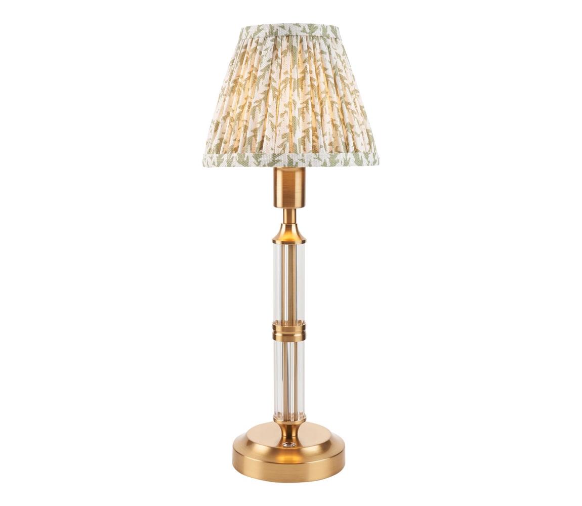 Endon 114838 - LED Stm. nabíjecí stolní lampa MORTON LED/1,5W/5V mosaz/zelená 114838