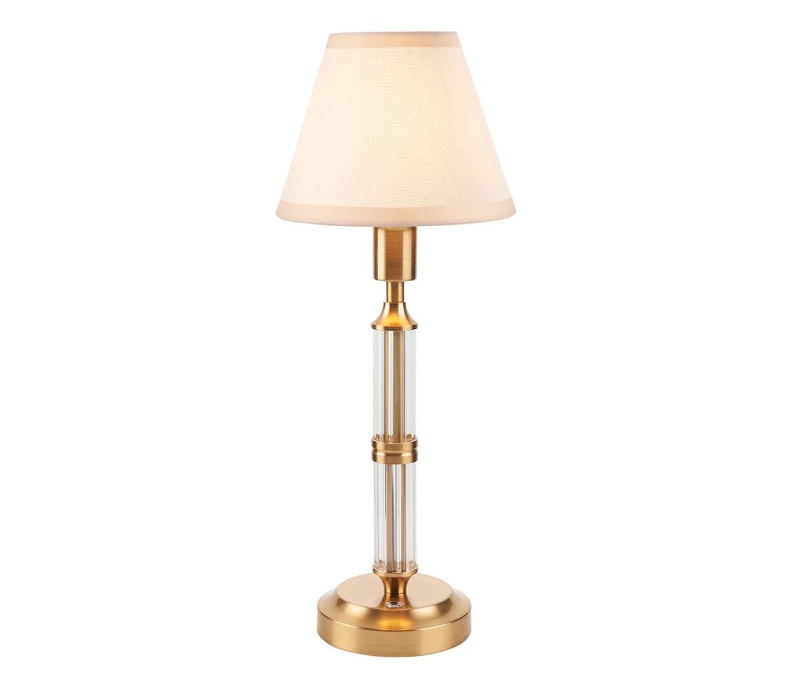 Endon 114849 - LED Stm. nabíjecí stolní lampa MORTON LED/1,5W/5V mosaz/béžová 114849