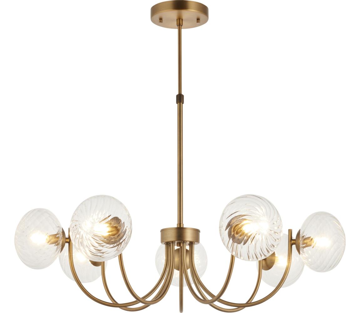 Endon 119224 - Lustr na lanku HAGUE 7xG9/5W/230V mosaz 119224