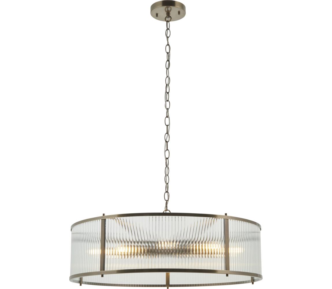 Endon 119455 - Lustr na řetězu RIDGETON 8xE14/7W/230V matný chrom 119455