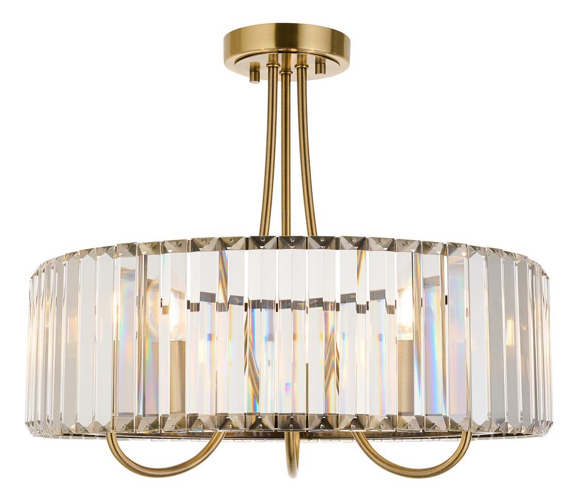 Endon 119609 - Lustr na tyči VISCONTI 3xE14/6W/230V mosaz 119609