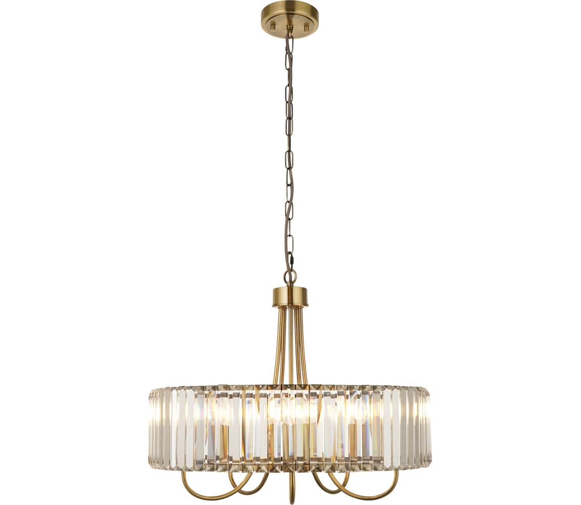 Endon 119610 - Lustr na řetězu VISCONTI 5xE14/6W/230V mosaz 119610