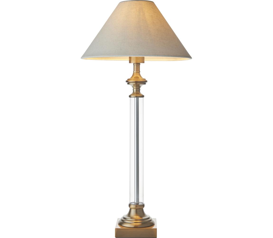 Endon 119972 - Stolní lampa AVEBURY 1xE27/10W/230V mosaz/šedá 119972