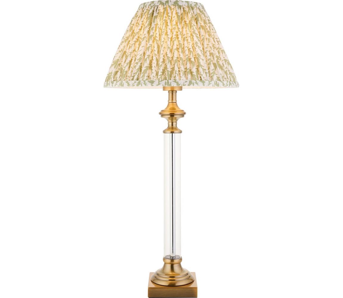 Endon 122515 - Stolní lampa AVEBURY 1xE27/10W/230V mosaz/zelená 122515