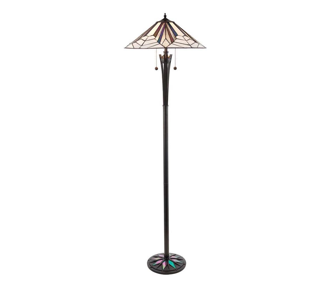 Endon 63934 - Stojací lampa Tiffany ASTORIA 2xE27/60W/230V pr. 48 cm 63934