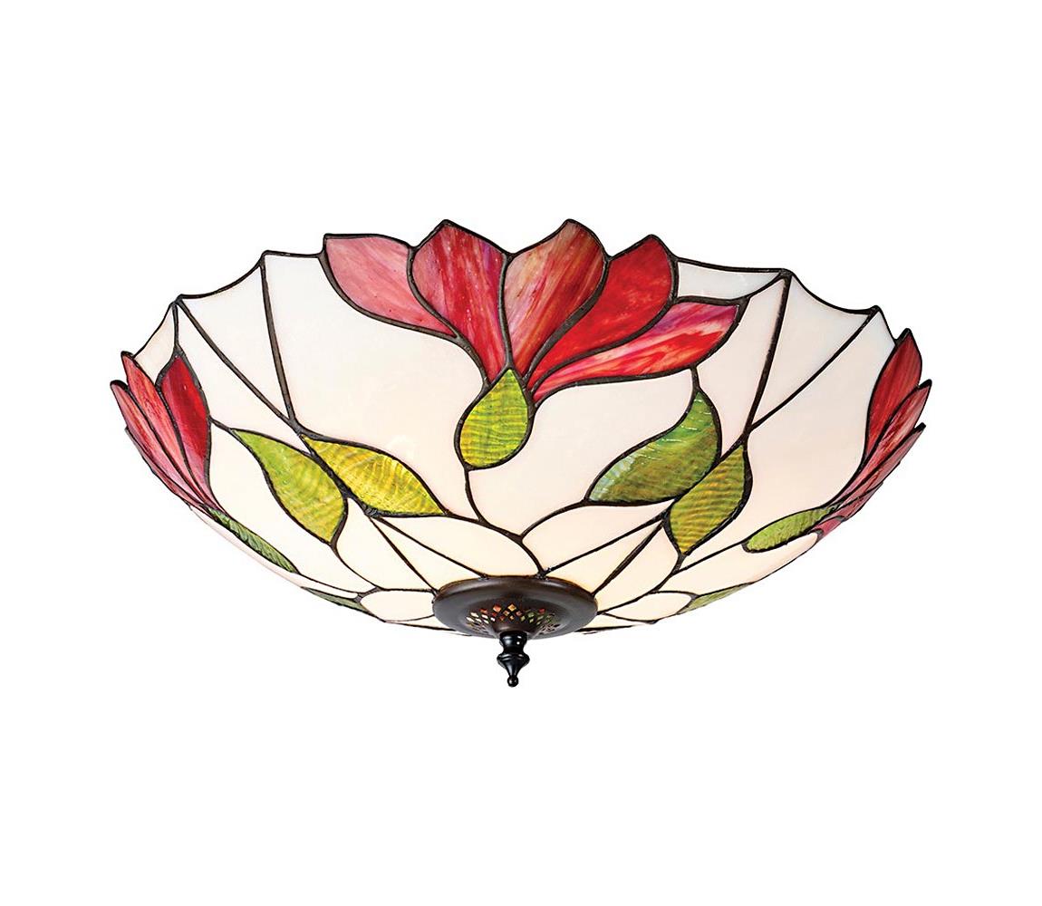 Endon 63960 - Stropní svítidlo Tiffany BOTANICA 2xE27/60W/230V pr. 45 cm 63960