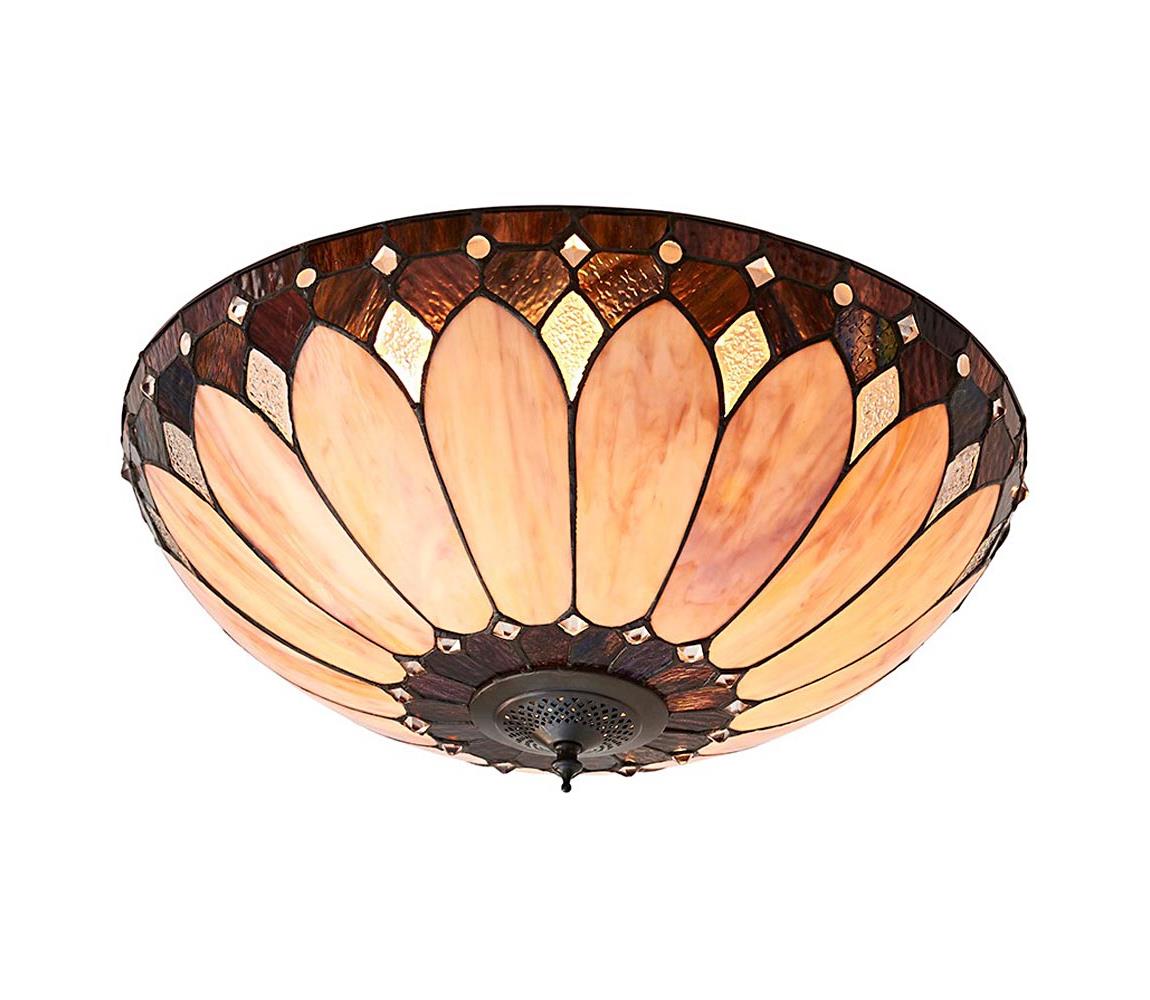 Endon 63973 - Stropní svítidlo Tiffany BROOKLYN 2xE14/60W/230V pr. 50 cm 63973