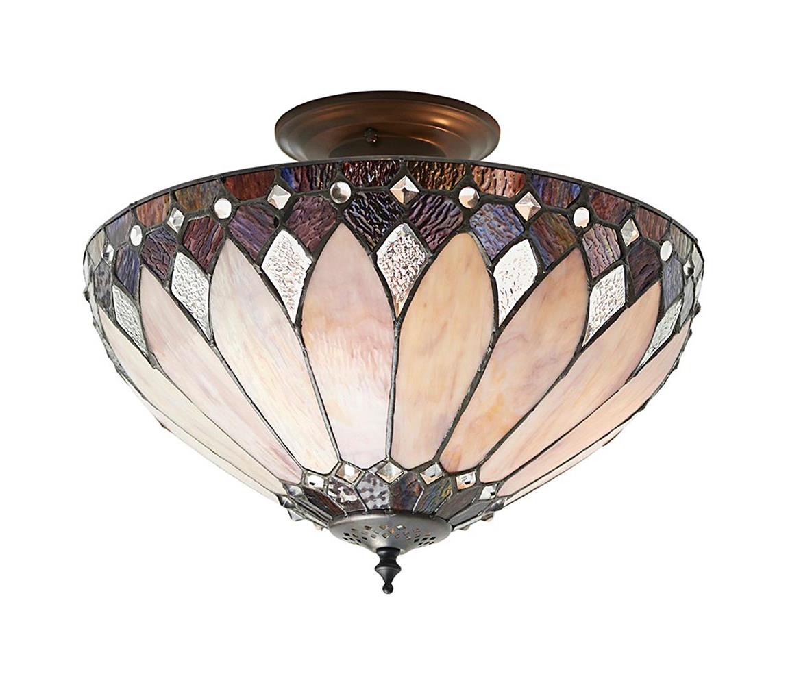 Endon 63978 - Přisazený lustr Tiffany BROOKLYN 3xE27/60W/230V pr. 40 cm 63978