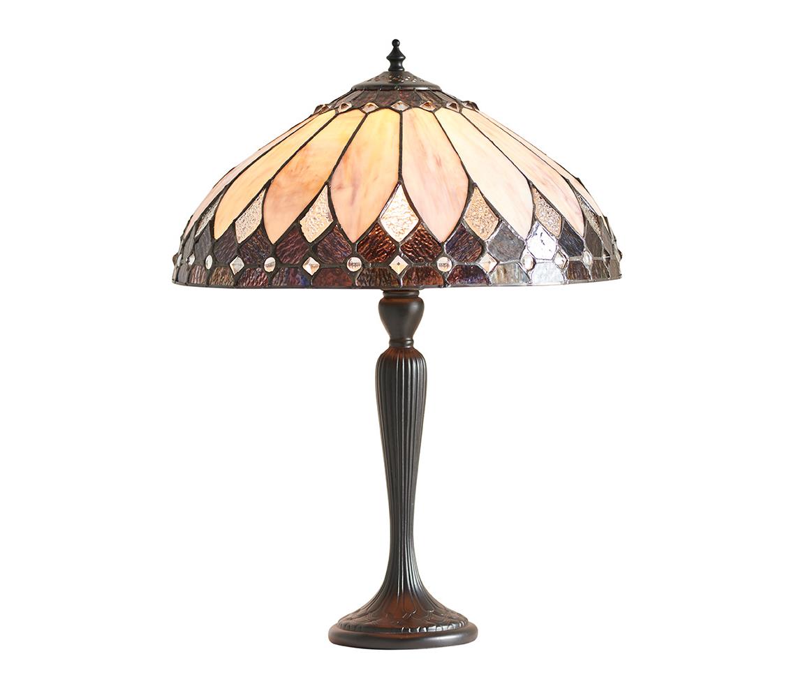 Endon 63982 - Stolní lampa Tiffany BROOKLYN 1xE27/60W/230V pr. 40 cm 63982