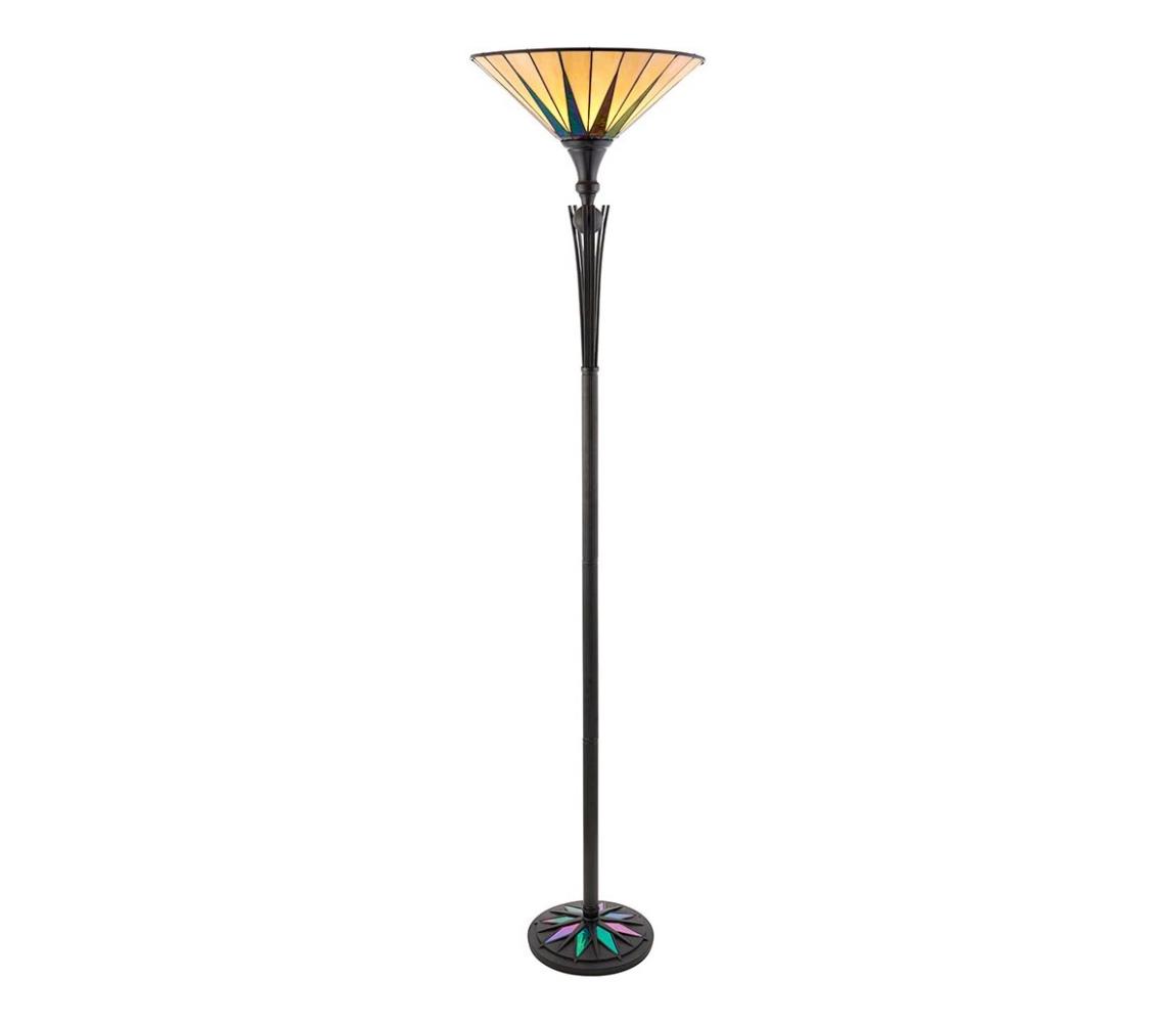 Endon 64042 - Stojací lampa Tiffany DARK STAR 1xE27/60W/230V pr. 42 cm 64042