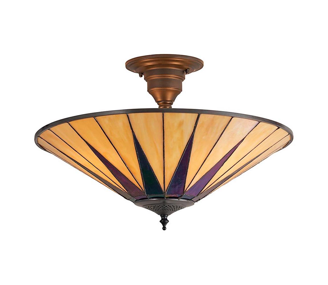 Endon 64043 - Přisazený lustr Tiffany DARK STAR 3xE27/60W/230V pr. 49 cm 64043