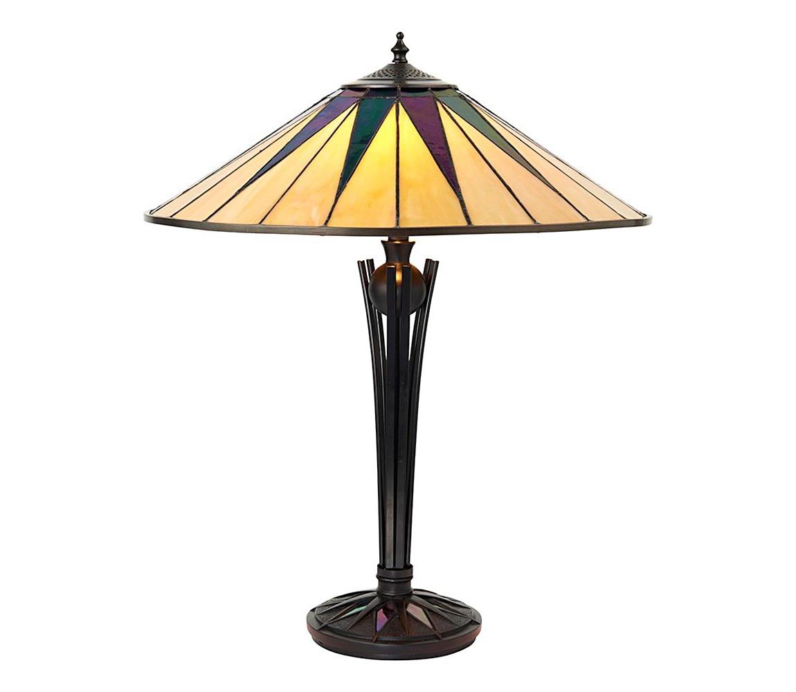 Endon 64045 - Stolní lampa Tiffany DARK STAR 2xE27/60W/230V pr. 49 cm 64045