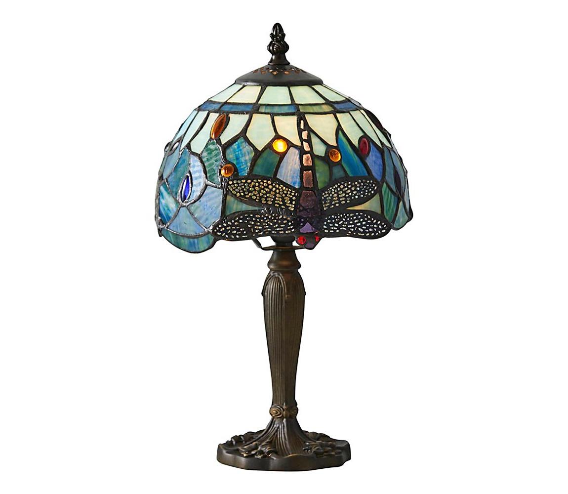 Endon 64088 - Stolní lampa Tiffany DRAGONFLY 1xE14/40W/230V pr. 20 cm 64088