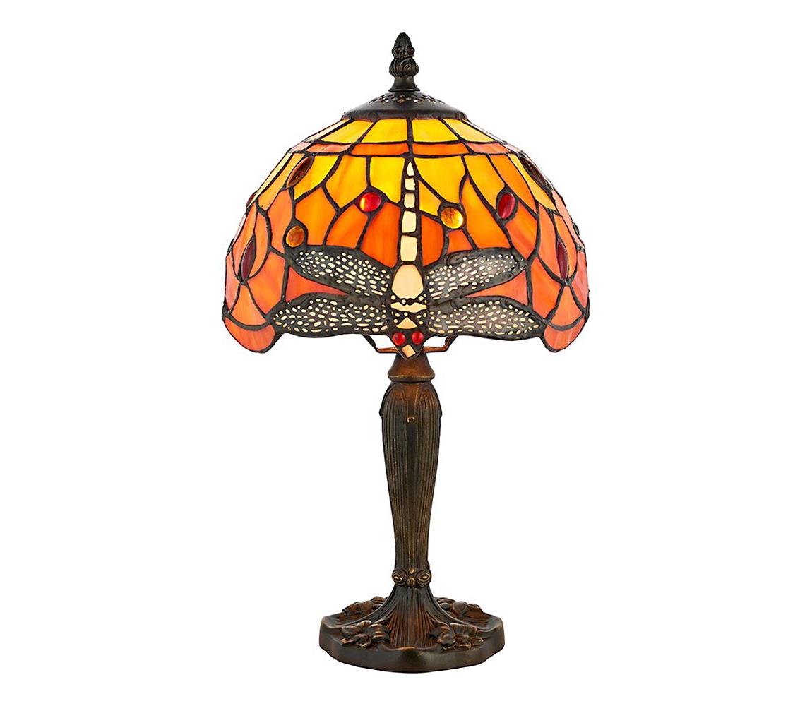 Endon 64091 - Stolní lampa Tiffany DRAGONFLY 1xE14/40W/230V pr. 20 cm 64091