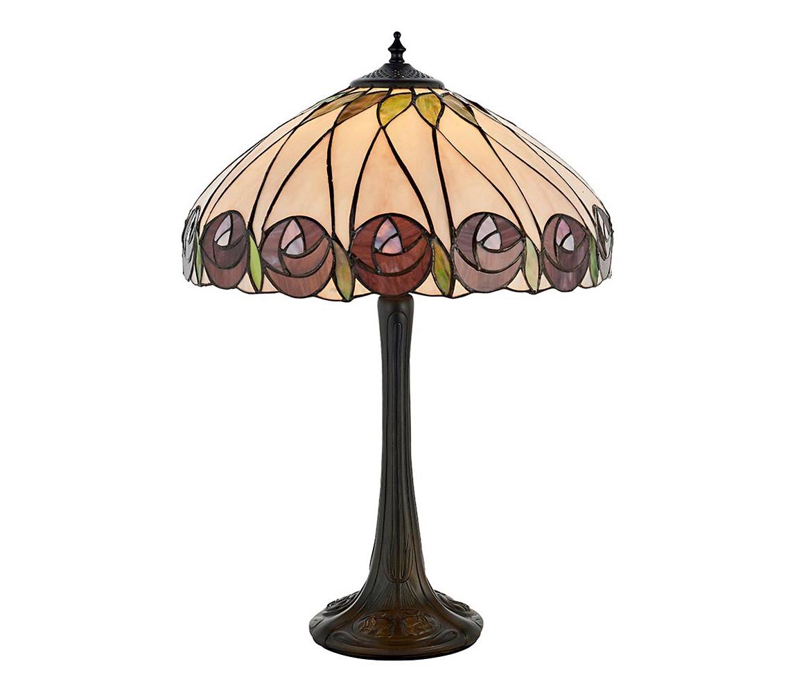 Endon 64177 - Stolní lampa Tiffany HUTCHINSON 1xE27/60W/230V pr. 40 cm 64177