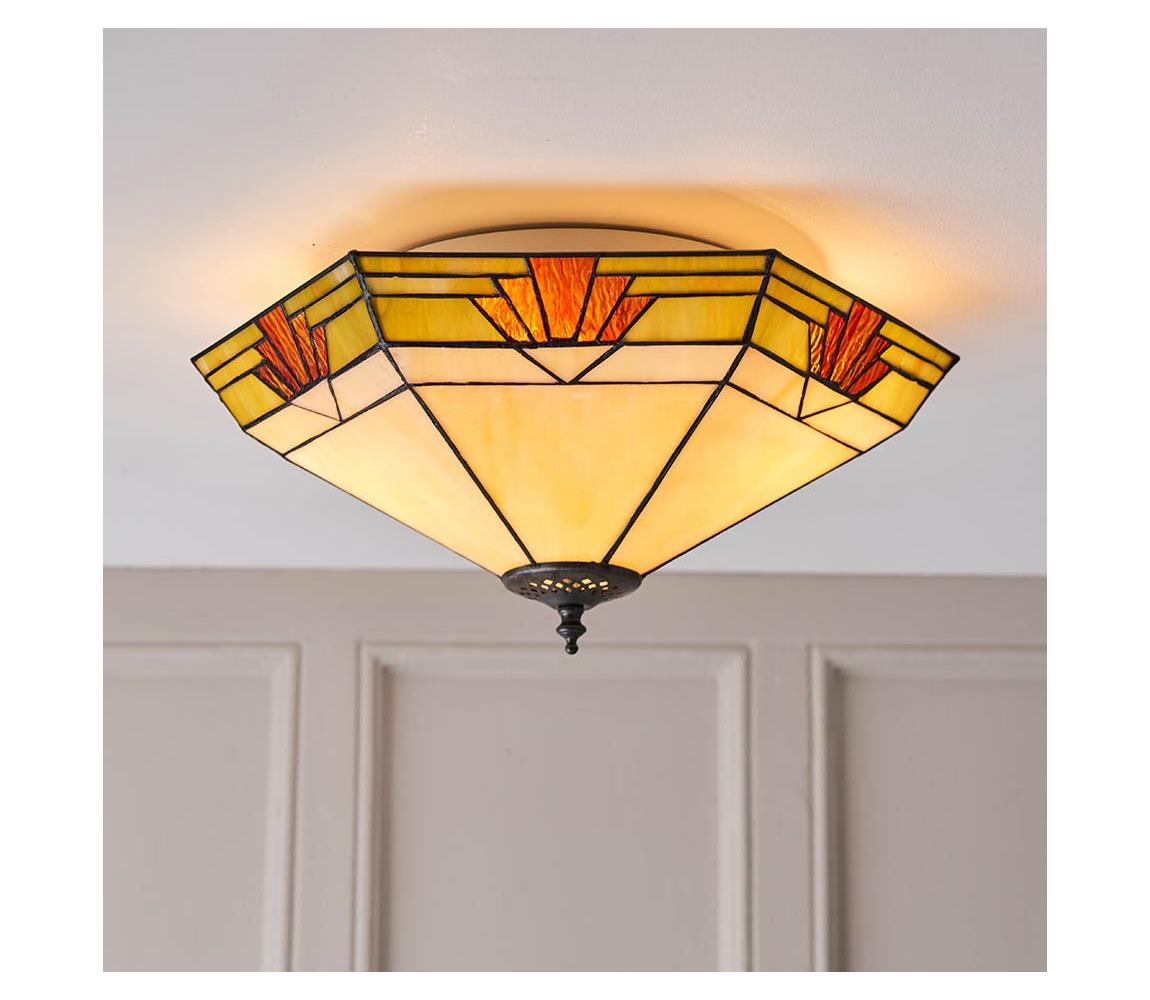 Endon 64284 - Stropní svítidlo Tiffany NEVADA 2xE27/60W/230V pr. 40 cm 64284