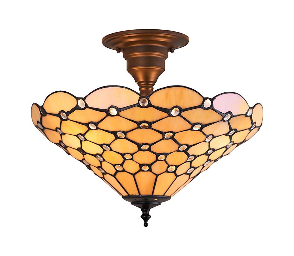 Endon 64300 - Přisazený lustr Tiffany PEARL 3xE27/60W/230V pr. 37 cm 64300