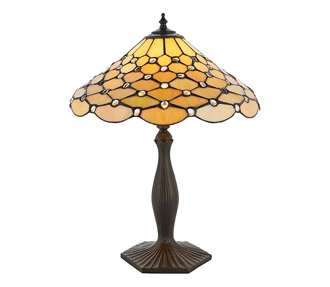 Endon 64301 - Stolní lampa Tiffany PEARL 1xE27/60W/230V pr. 37 cm 64301