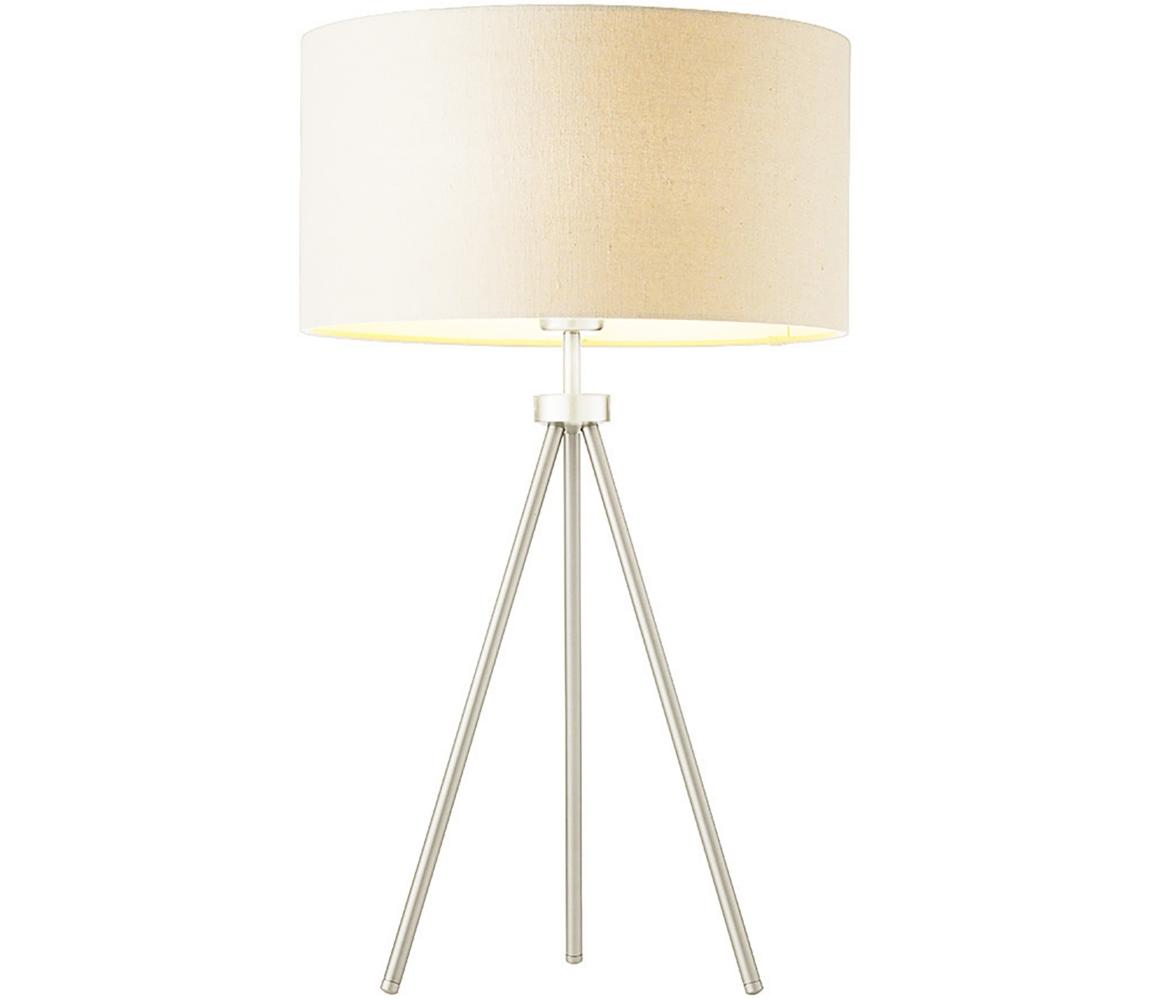 Endon 66986 - Stolní lampa TRI 1xE27/40W/230V matný chrom/krémová 66986