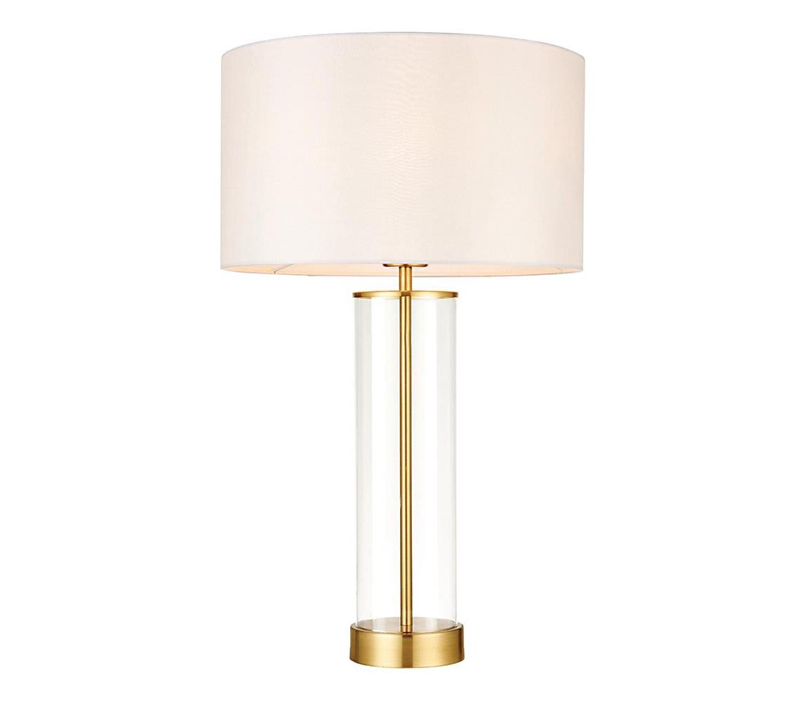 Endon 68802 -Stmívatelná dotyková stolní lampa LESSINA 1xE27/10W/230V zlatá/bílá 68802