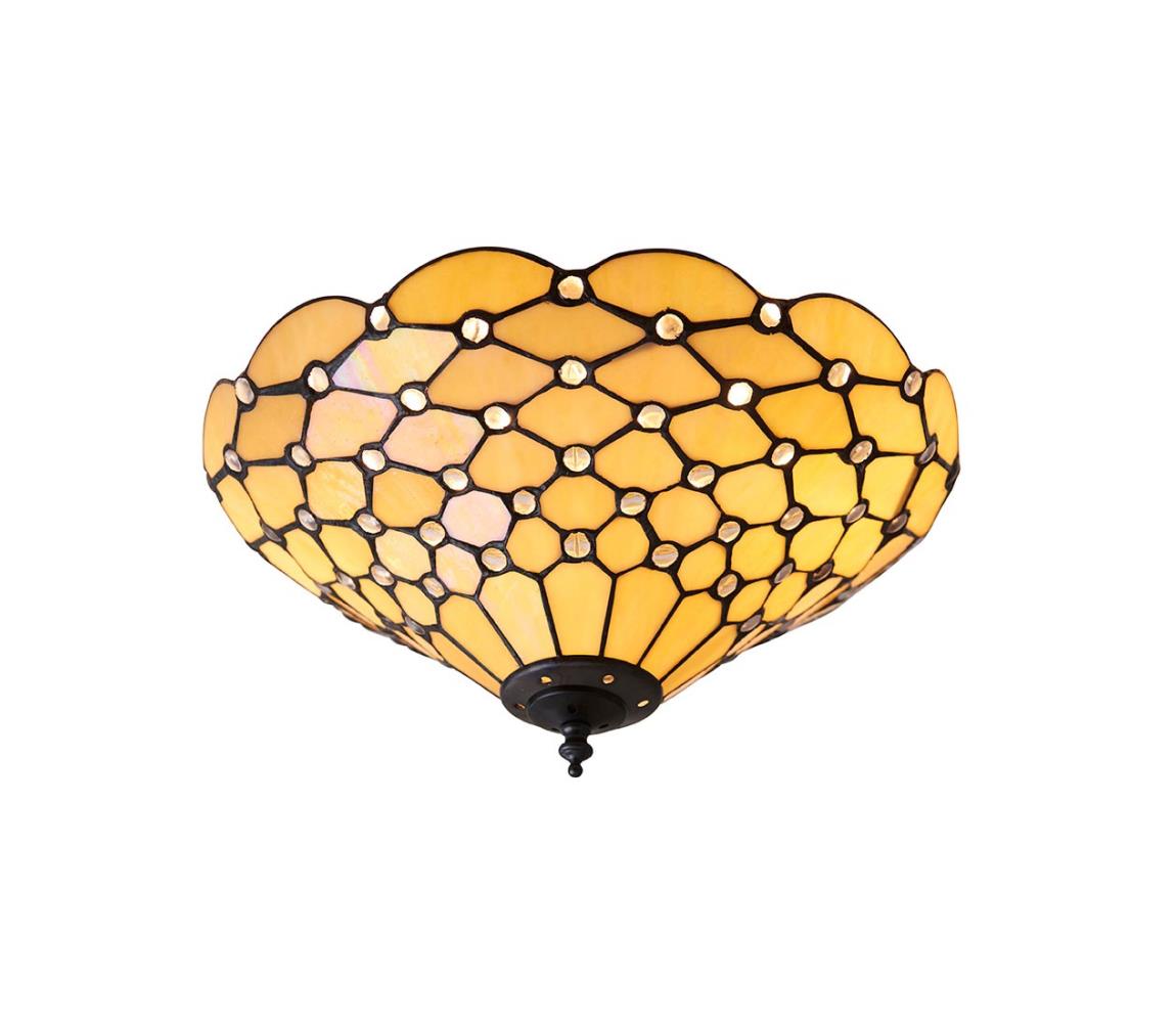 Endon 70242 - Stropní svítidlo Tiffany PEARL 2xE27/60W/230V pr. 37 cm 70242