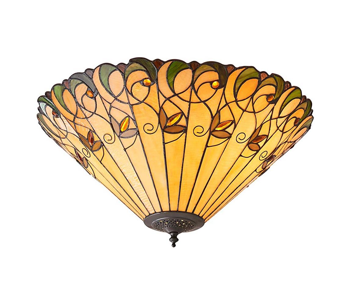 Endon 70706 - Stropní svítidlo Tiffany JAMELIA 2xE27/60W/230V pr. 50 cm 70706
