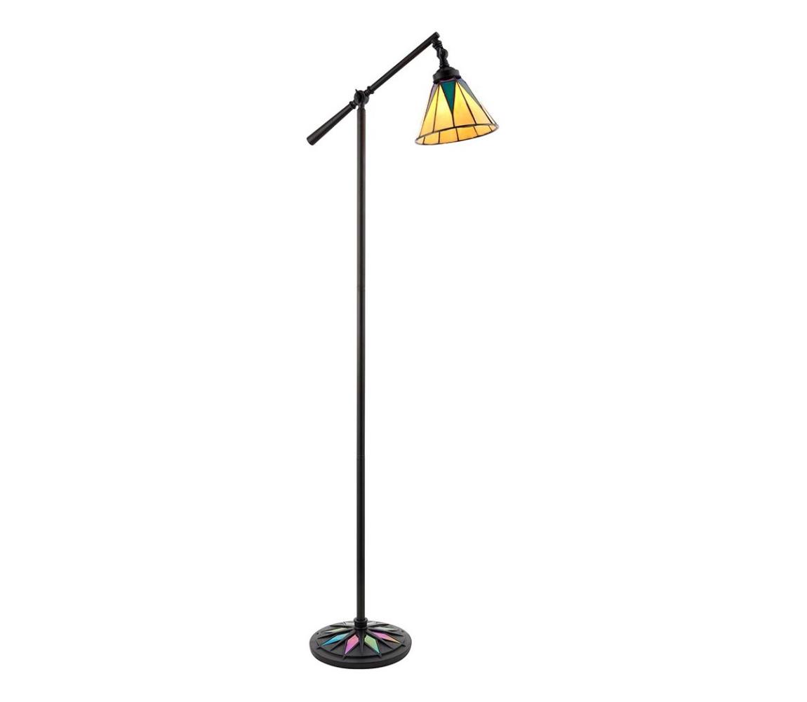 Endon 74355 - Stojací lampa Tiffany DARK STAR 1xE14/40W/230V 74355