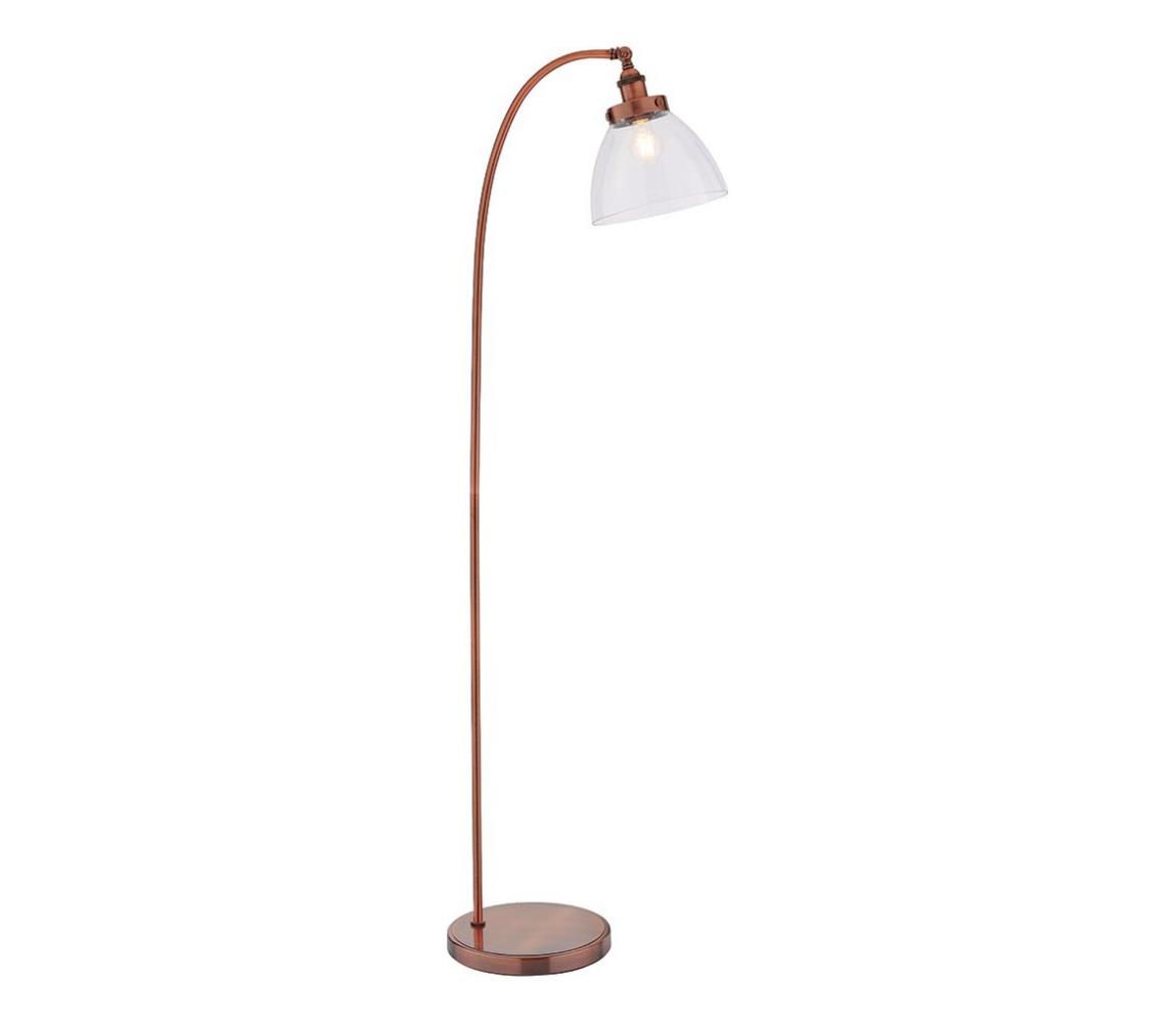 Endon 77862 - Stojací lampa HANSEN 1xE27/40W/230V měděná 77862