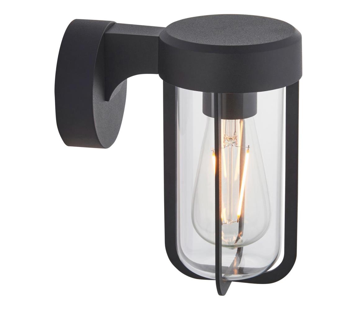 Endon 92859 - Koupelnové nástěnné svítidlo 1xE27/6W/230V IP44 černá 92859