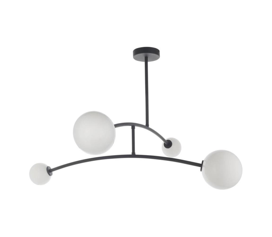 Endon 92940 - Lustr na tyči BALANCE 4xG9/3W/230V černá/bílá 92940