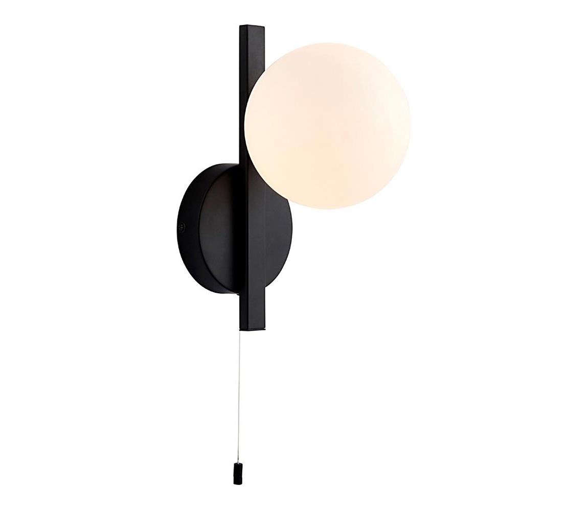 Endon 94081 - Koupelnové nástěnné svítidlo SPA 1xG9/3W/230V IP44 černá 94081