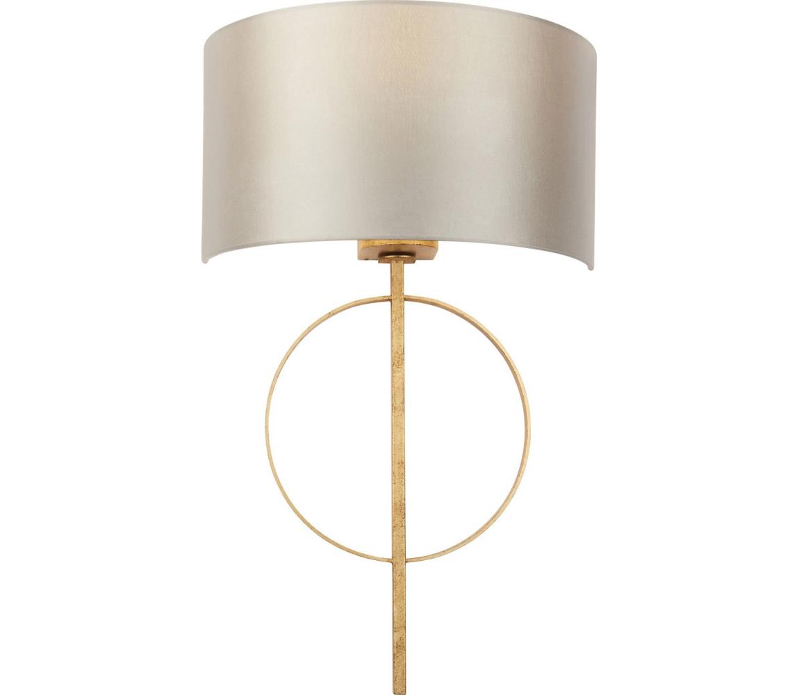 Endon 95210 - Nástěnná lampa 1xE27/10W/230V šedá/mosaz 95210