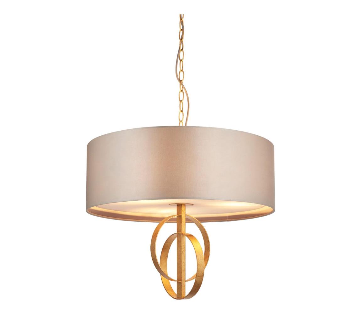 Endon 95212 - Lustr na řetězu 3xE27/10W/230V pr. 60 cm šedá/mosaz 95212