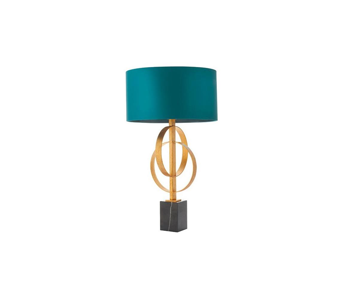 Endon 95221 - Stolní lampa 1xE27/10W/230V modrá/mosaz/černá 95221