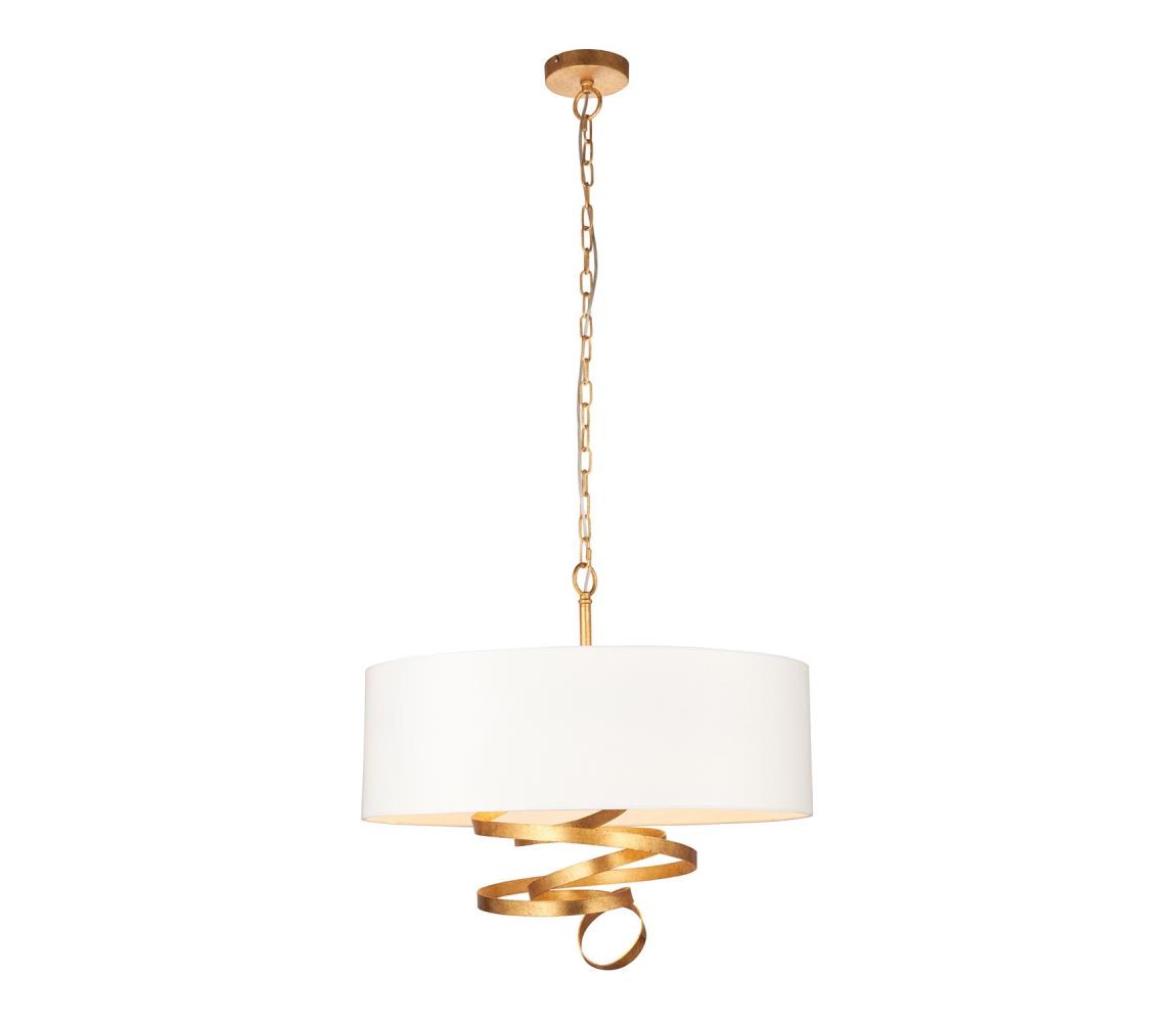 Endon 95268 - Lustr na řetězu 3xE14/6W/230V pr. 60 cm bílá/mosaz 95268